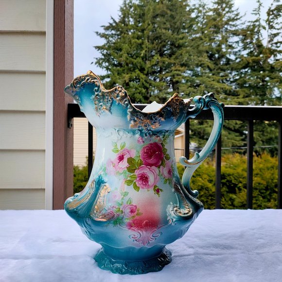 Antique Turquoise Boudoir Set - Picture 9 of 10